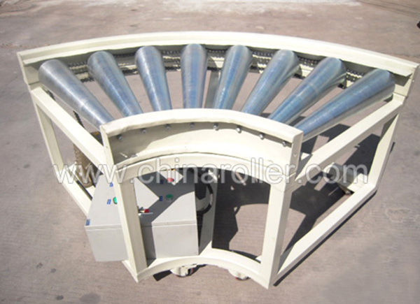 90度轉彎滾筒輸送機